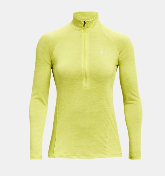 Sarı Kadın UA Tech™ Twist ½ Boy Fermuarlı Sweatshirt