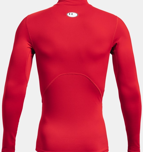 Kırmızı Erkek UA CG Armour Comp Mock Uzun Kollu T-shirt