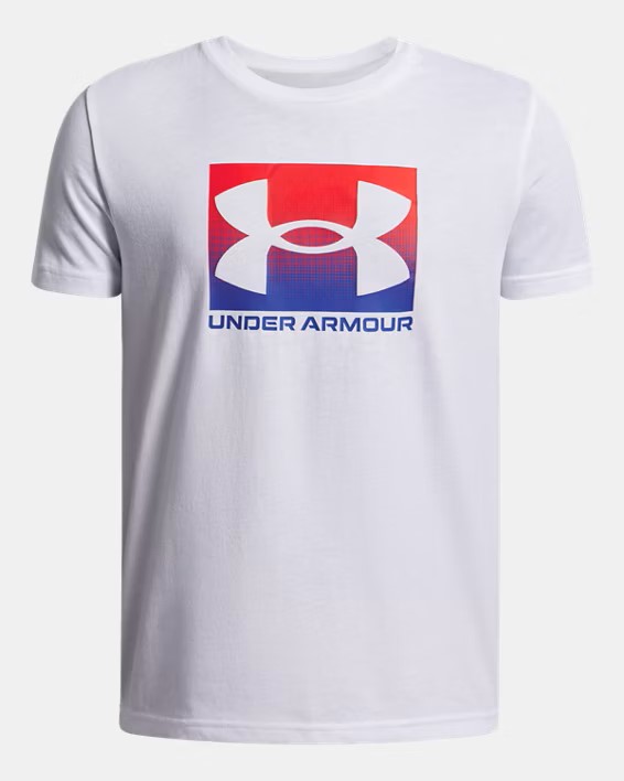 Çocuk UA Boxed Sports Update Kısa Kollu T-shirt Beyaz