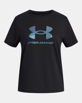 Kız Çocuk UA Rival Shimmer Kısa Kollu T-Shirt