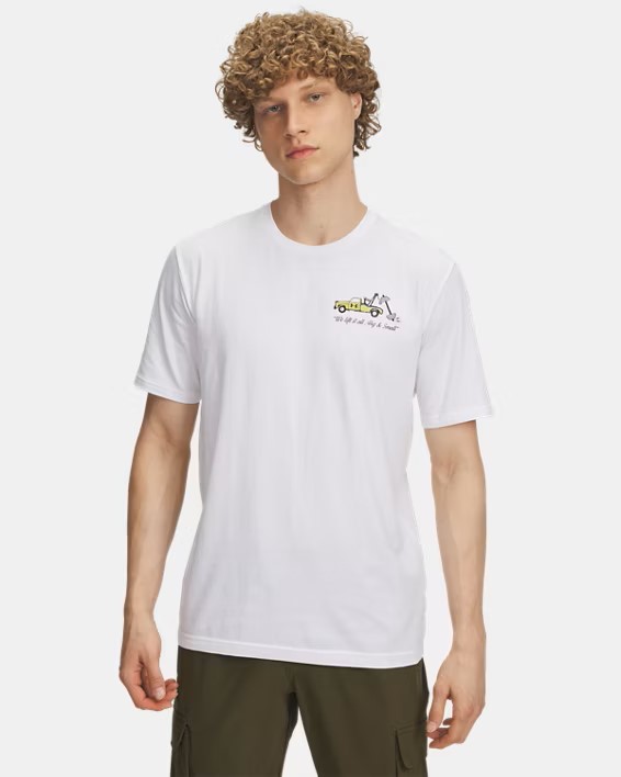 Erkek UA 60/40S Body Shop Kısa Kollu T-Shirt Beyaz