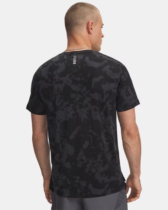 Gri Erkek UA Launch Printed Kısa Kollu T-Shirt