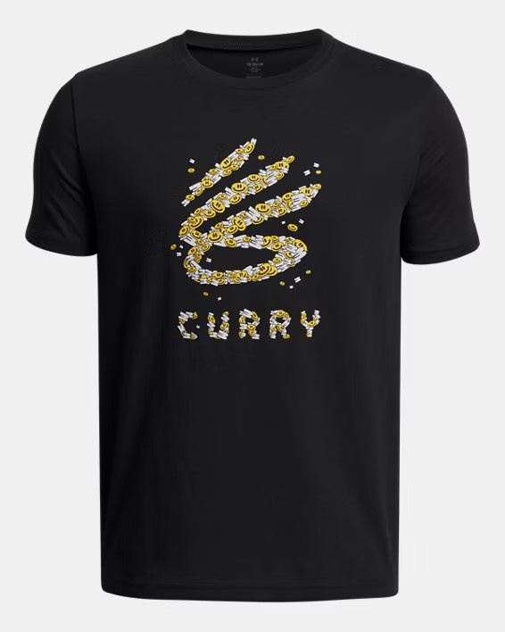 Siyah Erkek Çocuk UA Curry Trend Tee T-Shirt