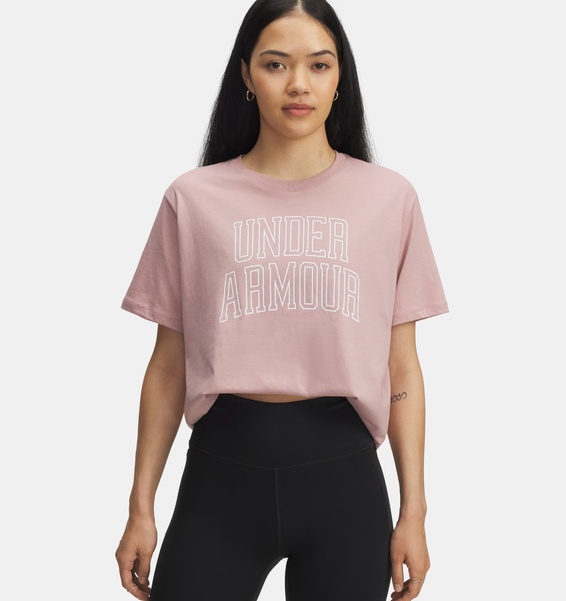 Pembe Kadın UA Rival Oversize Campus Tee T-Shirt