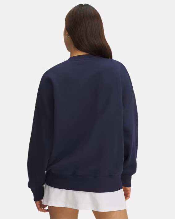 Mavi Kadın UA Rival Fleece Oversize Varsity Crew Sweatshirt