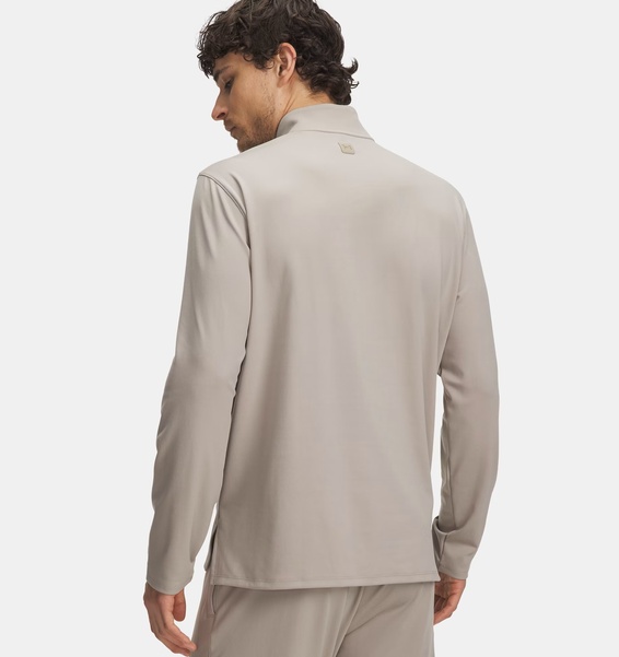 Kahverengi Erkek UA Meridian 1/4 Fermuarlı Uzun Kollu T-shirt
