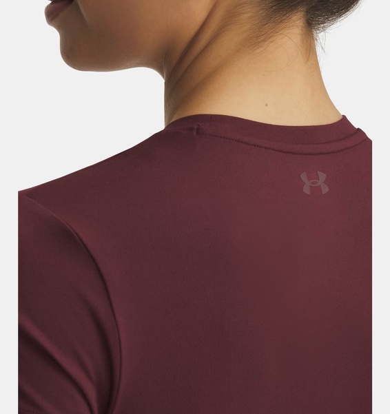 Bordo Kadın UA Meridian Core Kısa Kollu T-Shirt