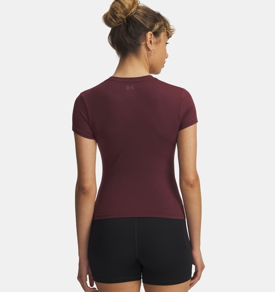 Bordo Kadın UA Meridian Core Kısa Kollu T-Shirt