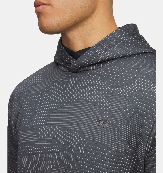 Gri Erkek UA Drive Midlayer Jacquard Kapüşonlu Sweatshirt