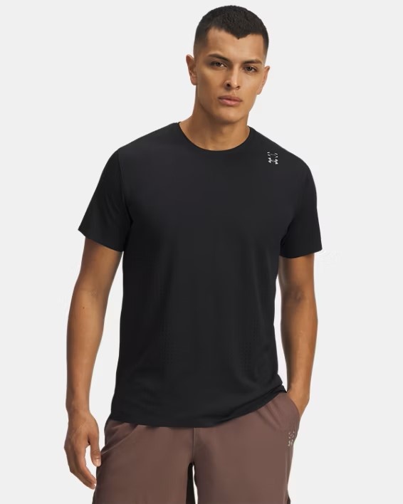 Siyah Erkek UA Halo Vent Kısa Kollu T-Shirt