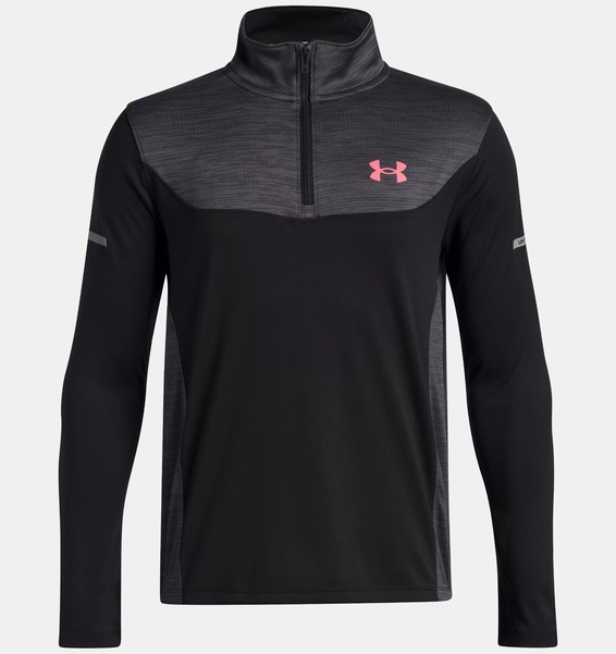 Siyah Erkek Çocuk UA Tech Utility 1/4 Fermuarlı Sweatshirt