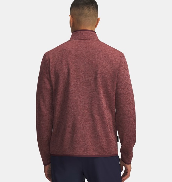 Bordo Erkek UA Drive Sweaterfleece Yarım Fermuarlı Sweatshirt