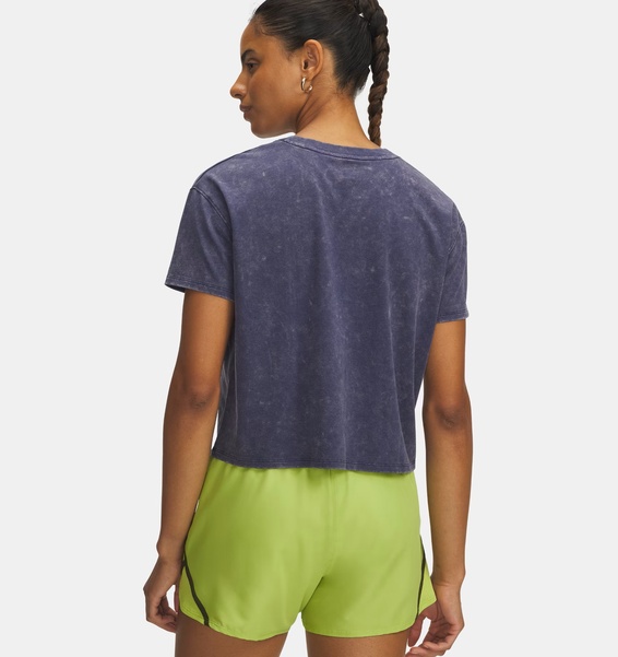 Mavi Kadın UA Run Graphic Kısa Kollu T-Shirt