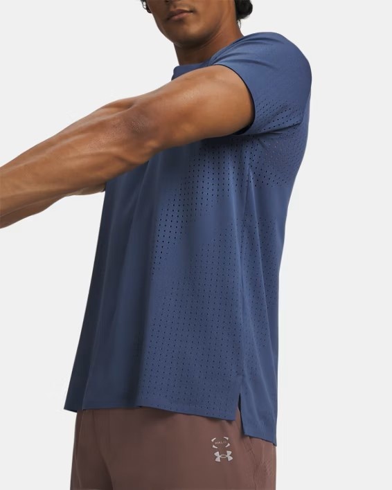 Mavi Erkek UA Halo Vent Kısa Kollu T-Shirt