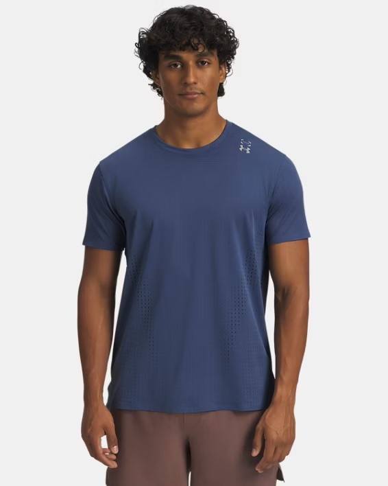 Mavi Erkek UA Halo Vent Kısa Kollu T-Shirt