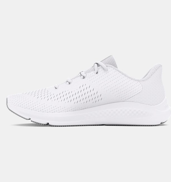 Beyaz Kadın UA Charged Pursuit 3 Big Logo Koşu Ayakkabısı