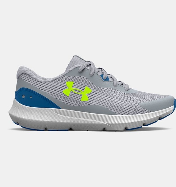Gri Erkek Çocuk UA Surge 3 Koşu Ayakkabısı
