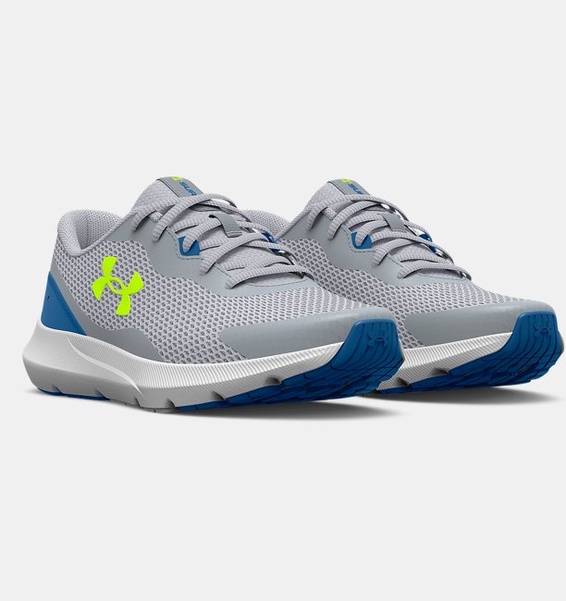 Gri Erkek Çocuk UA Surge 3 Koşu Ayakkabısı
