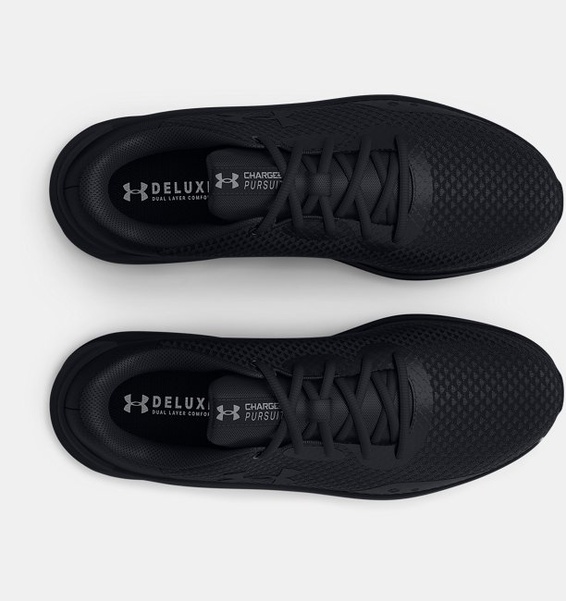 Siyah Kadın UA Charged Pursuit 3 Koşu Ayakkabısı