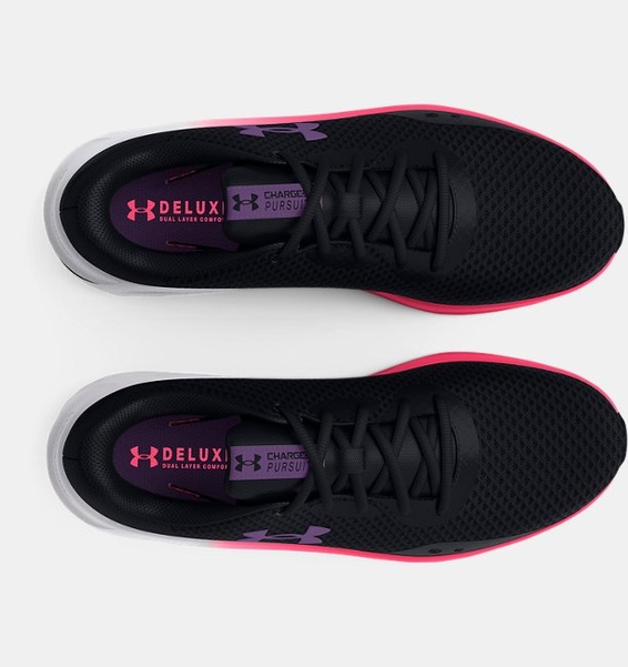 Siyah Kadın UA Charged Pursuit 3 Koşu Ayakkabısı