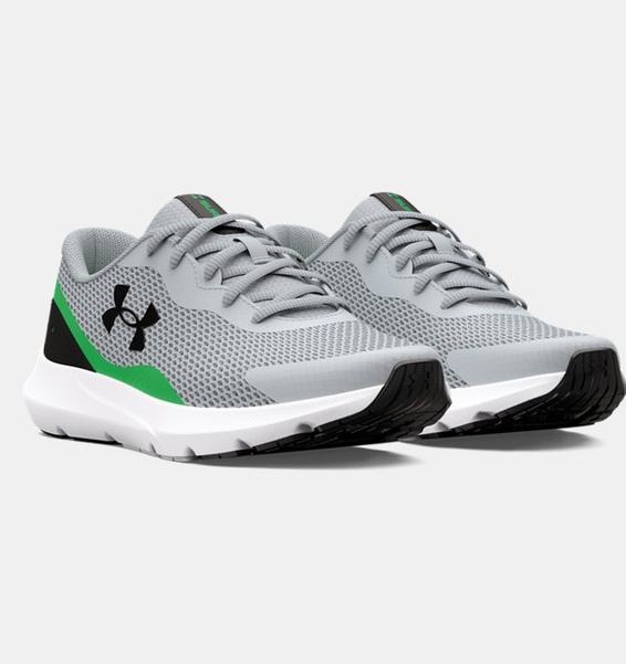 Beyaz Erkek Çocuk UA Surge 3 Koşu Ayakkabısı