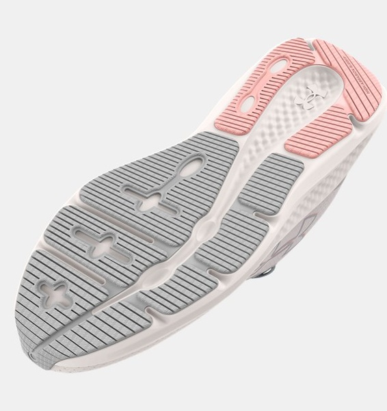 Beyaz Kadın UA Charged Pursuit 3 Big Logo Koşu Ayakkabısı