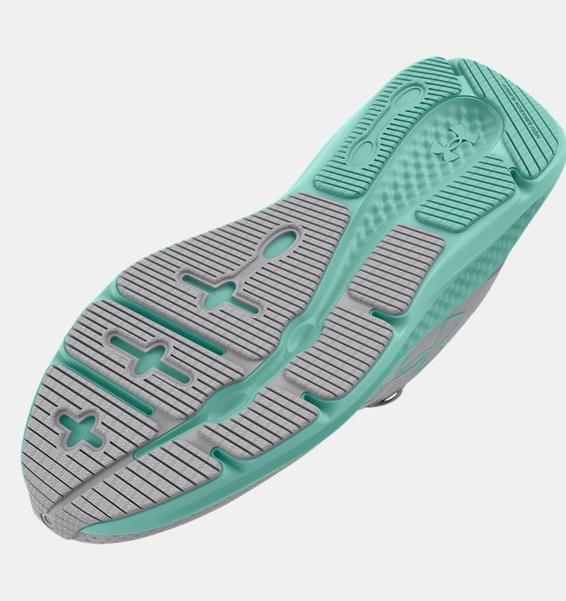 Gri Kadın UA Charged Pursuit 3 Big Logo Koşu Ayakkabısı