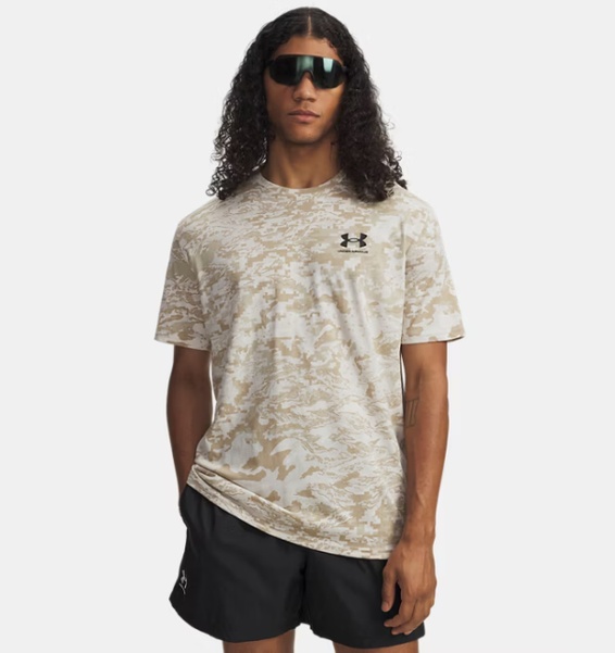 Kahverengi Erkek UA ABC Camo Kısa Kollu T-shirt