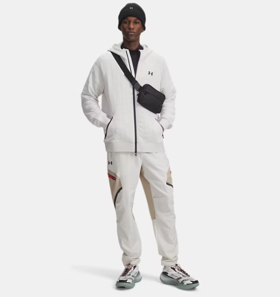 Beyaz Erkek UA Unstoppable Woven Kargo Eşofman Altı