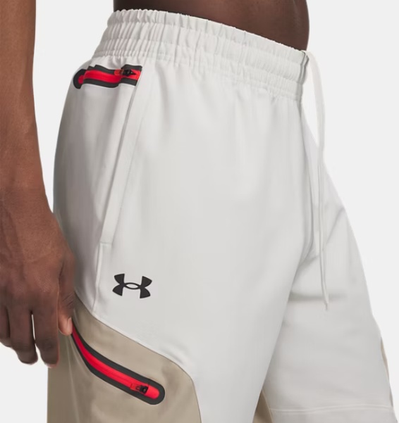 Beyaz Erkek UA Unstoppable Woven Kargo Eşofman Altı