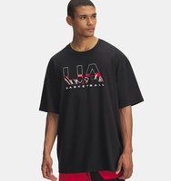 Erkek UA Heavyweight Hoops Branded Kısa Kollu T-Shirt