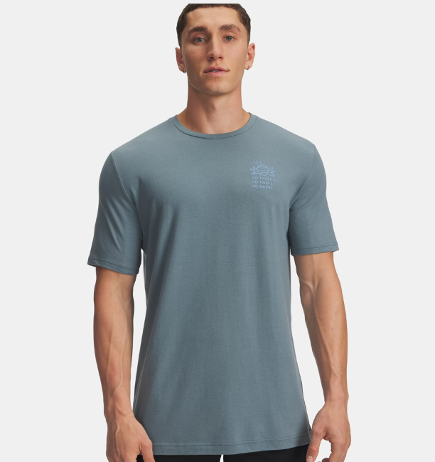 Erkek UA 60/40S Can't Hoop Kısa Kollu T-Shirt Mavi