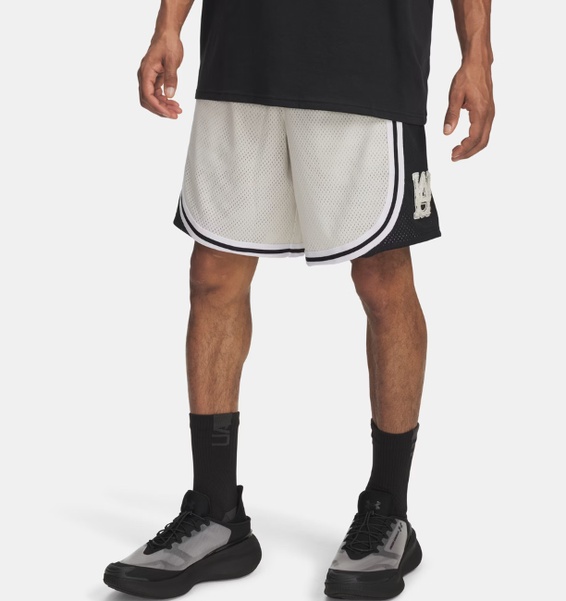 Beyaz Erkek UA Courtside Şort