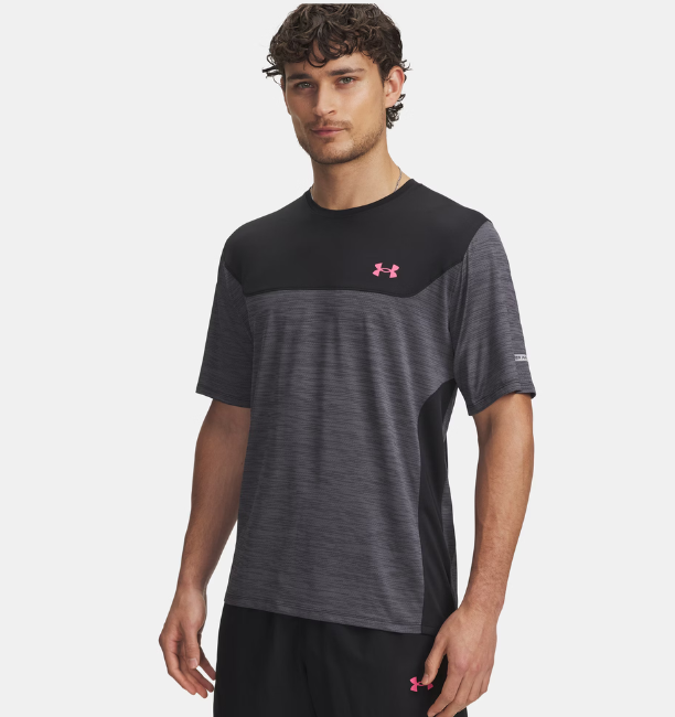 Erkek UA Tech Utility Kısa Kollu T-Shirt Siyah