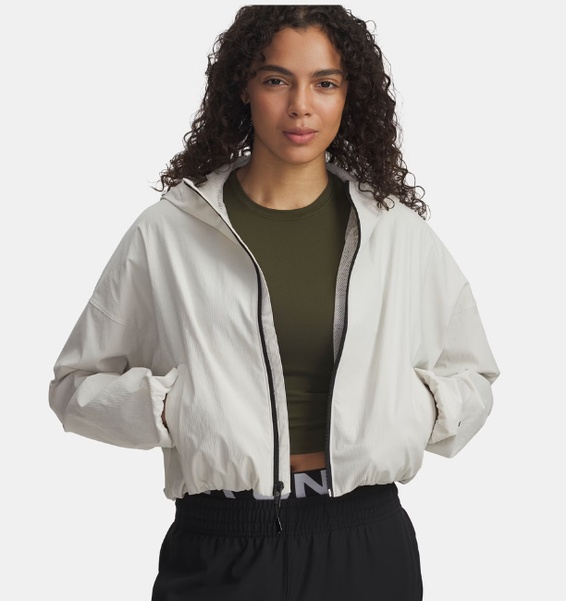 Beyaz Kadın UA Unstoppable Woven Ripstop Ceket