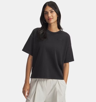 Kadın UA Heavyweight Boxy Wash Kısa Kollu T-Shirt