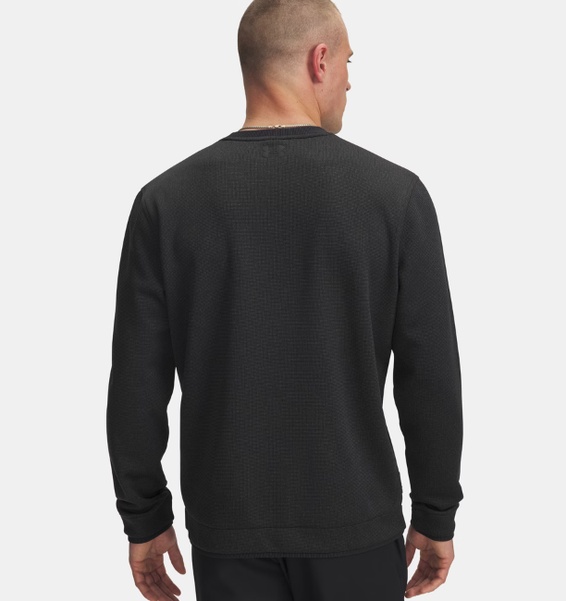 Siyah Erkek UA Sweater Fleece Crew Sweatshirt