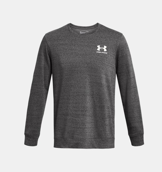 Gri Erkek UA Rival Terry LC Bisiklet Yaka Sweatshirt