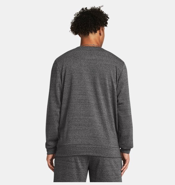 Gri Erkek UA Rival Terry LC Bisiklet Yaka Sweatshirt