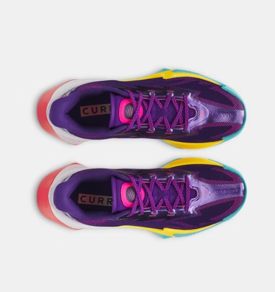 Mor Erkek UA Curry Series 7 Basketbol Ayakkabısı