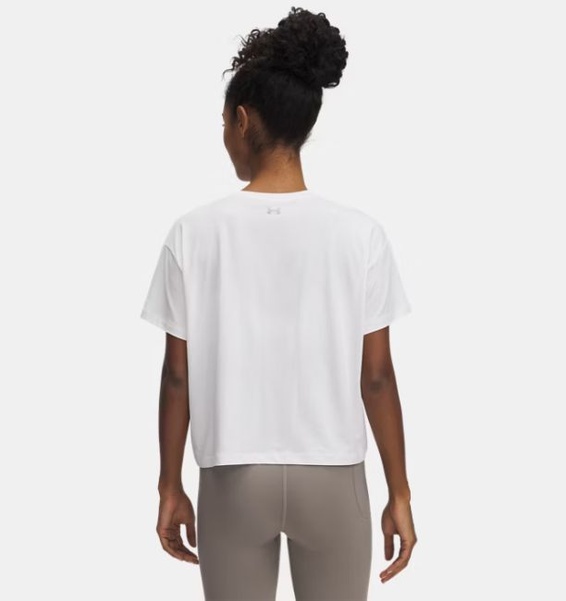 Beyaz Kadın UA Movement Kısa Kollu T-shirt