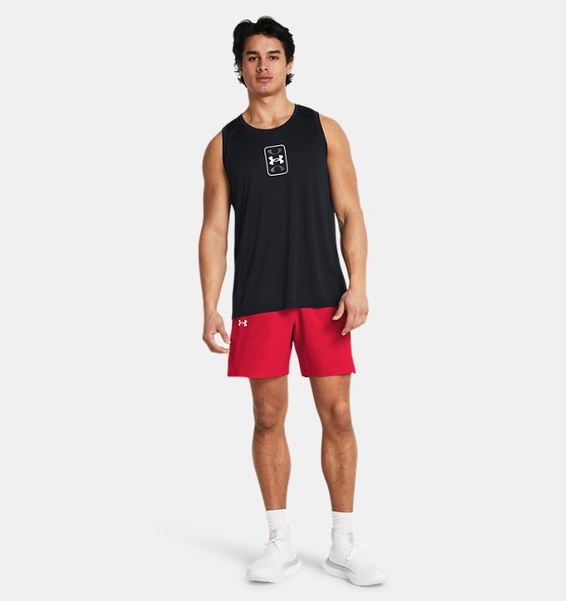 Kırmızı Erkek UA Zone Dokuma Şort