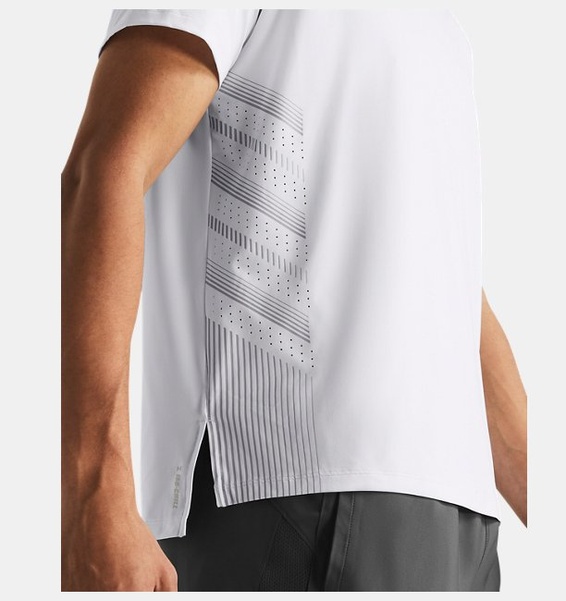 Beyaz Erkek UA Launch Elite Graphic Kısa Kollu T-shirt