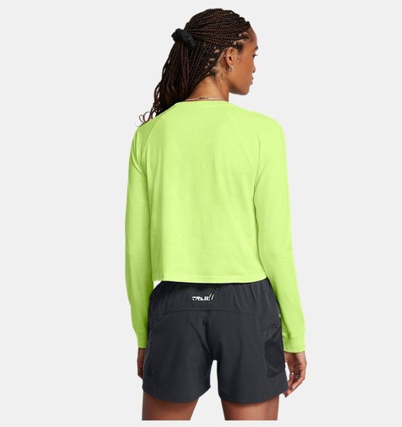 Yeşil Kadın UA Trail Run Uzun Kollu T-shirt