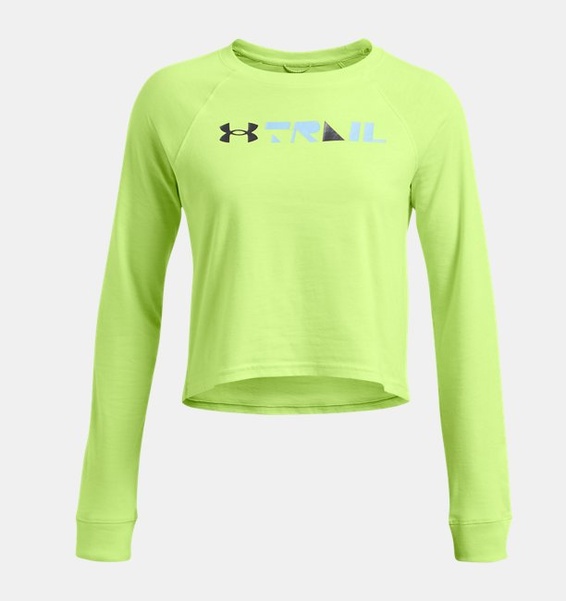 Yeşil Kadın UA Trail Run Uzun Kollu T-shirt