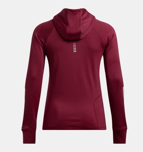 Bordo Kadın UA Launch CW Balaclava HD Uzun Kollu T-shirt