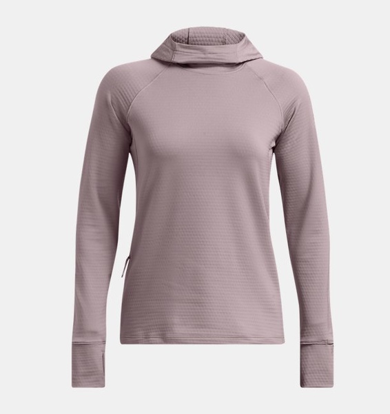 Gri Kadın UA Launch CW Balaclava HD Uzun Kollu T-shirt