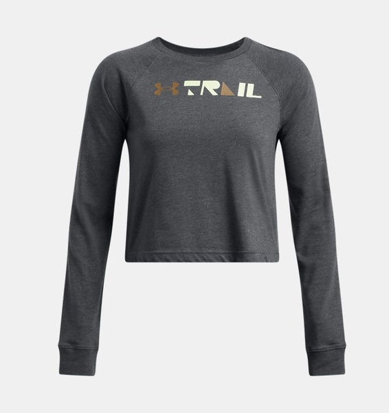 Gri Kadın UA Trail Run Uzun Kollu T-shirt