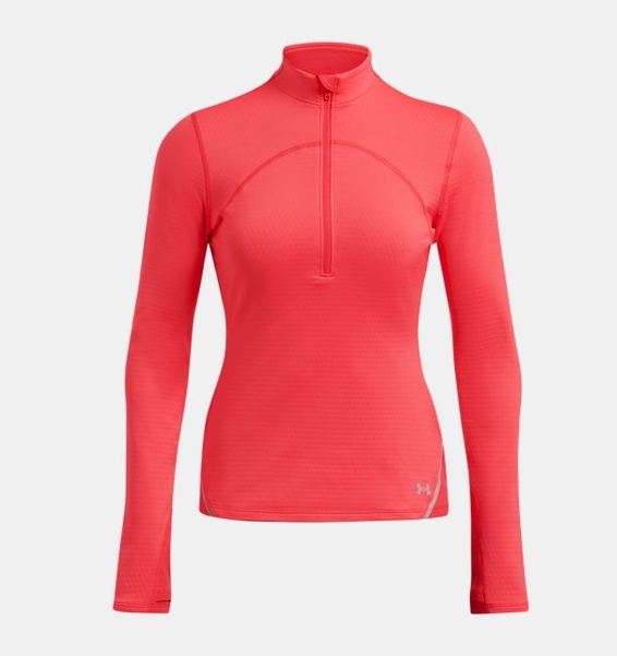 Kırmızı Kadın UA Vanish CW 1/2 Femuarlı Uzun Kollu T-shirt