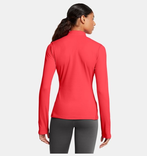 Kırmızı Kadın UA Vanish CW 1/2 Femuarlı Uzun Kollu T-shirt